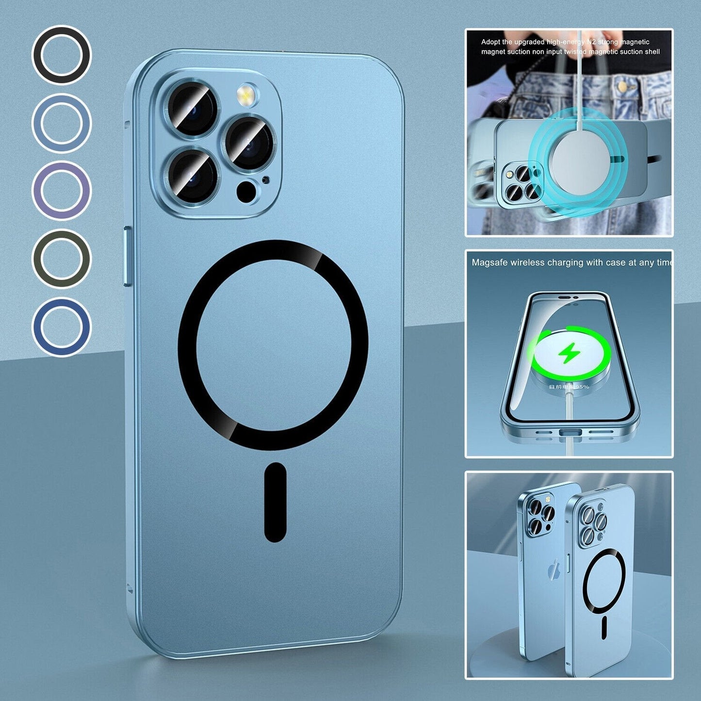 Magnetic Charging Anti-collision Matte Protective Case (π₯16 series cases are now on sale)
