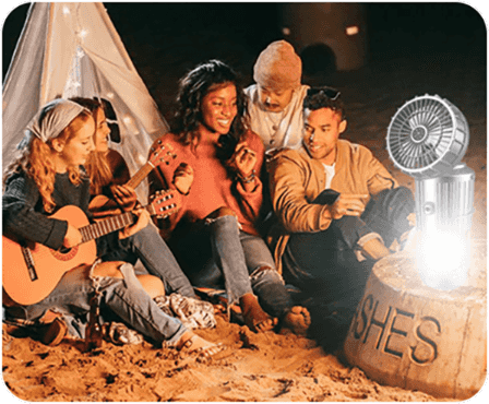 🔥🎁Hot Sale 50% OFF💡Portable LED Camping Lantern With Fan