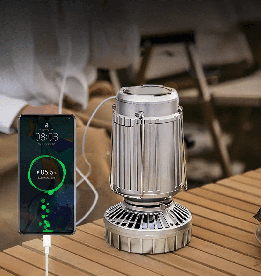 🔥🎁Hot Sale 50% OFF💡Portable LED Camping Lantern With Fan
