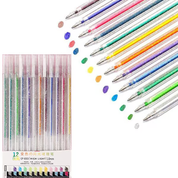 ๐ Glitter Gel Pen Set
