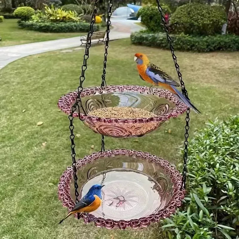 🔥💐SPRING DAY SALE- 50% OFF⚡50K+ SOLD!🐦Solar Cascade Hanging Bird Bath Fountain