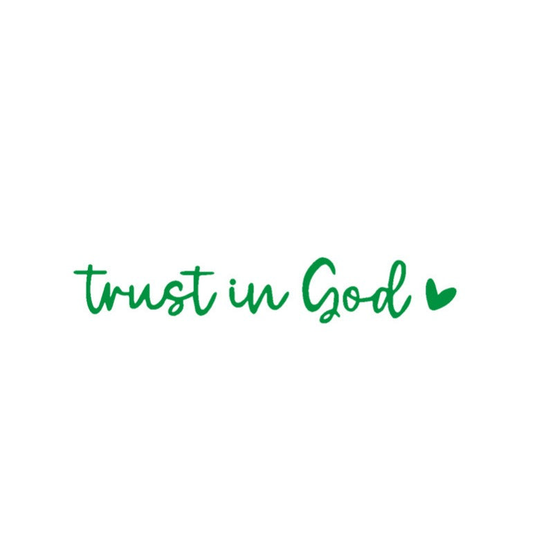 2pcs Trust in God Car Rearview Mirror Sticker, Car Rearview Mirror Decal, Inspirational Vinyl Sticker, Ideal Christian Gift