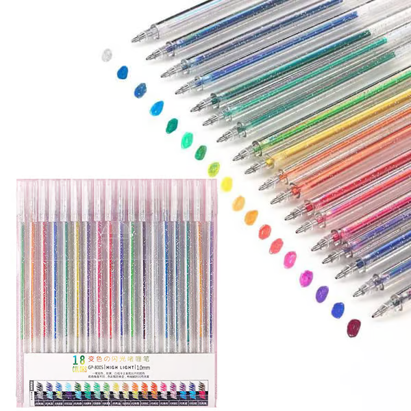 ๐ Glitter Gel Pen Set