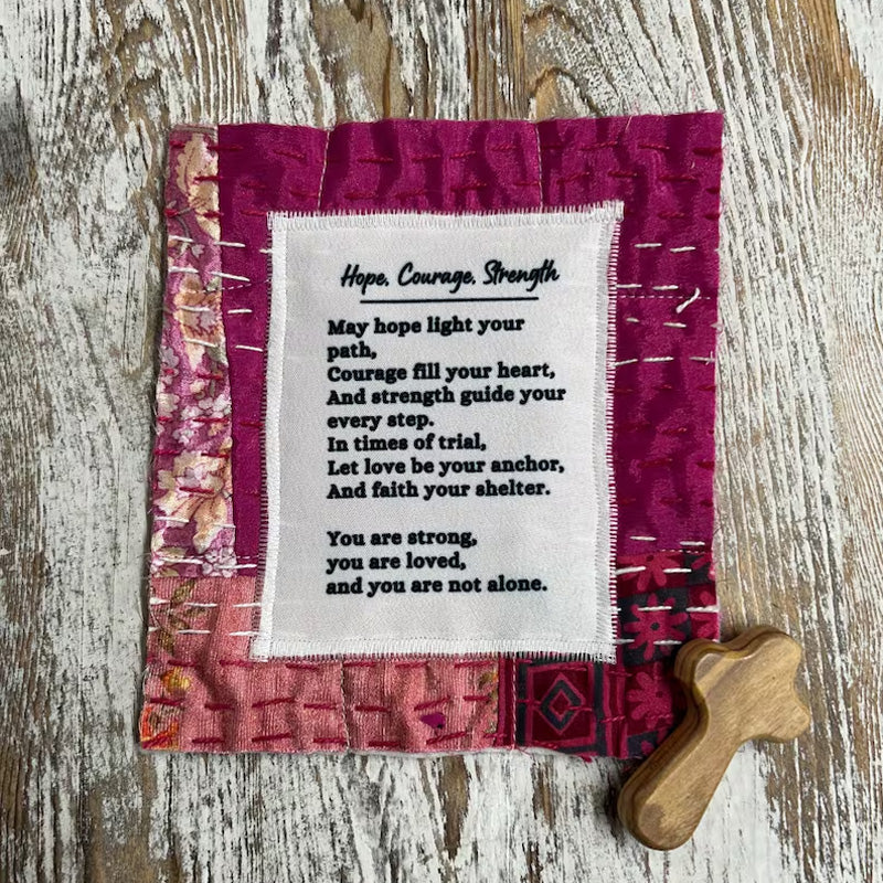 🎁Prayer Quilt with cross inside✝️