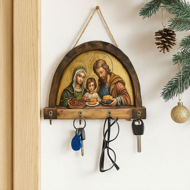 2D Flat Jesus and Disciples Wall Art Keychain