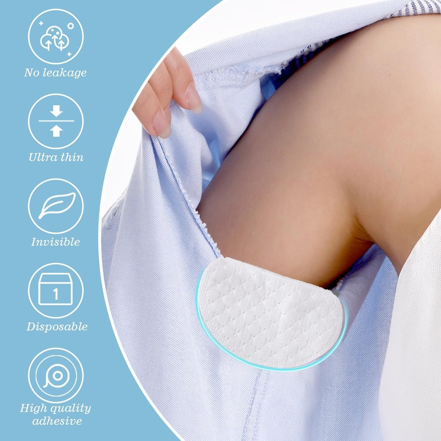 🍃Ultra-Thin Disposable Underarm Sweat Pads