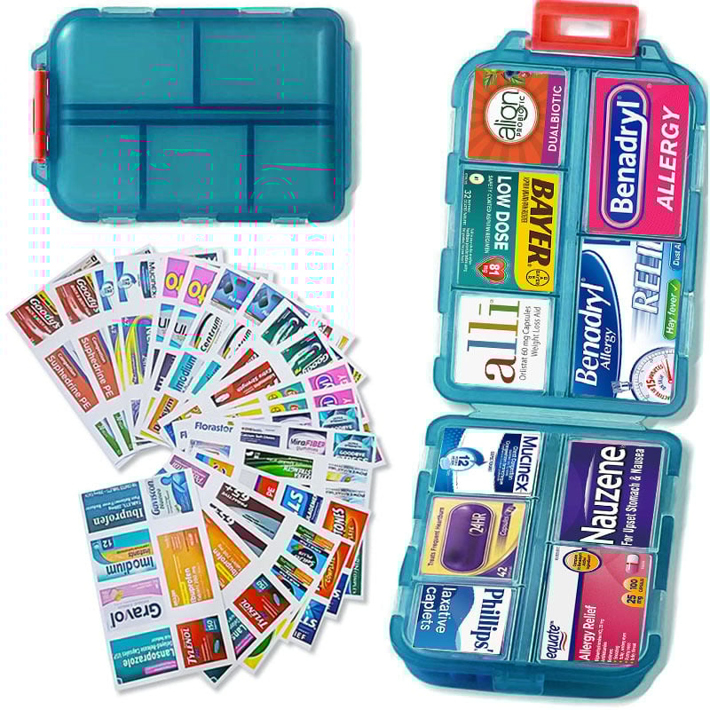 π₯147 Pcs Medicine Labels, DIY Mini Pill Case Labels(Travel Favorite!)
