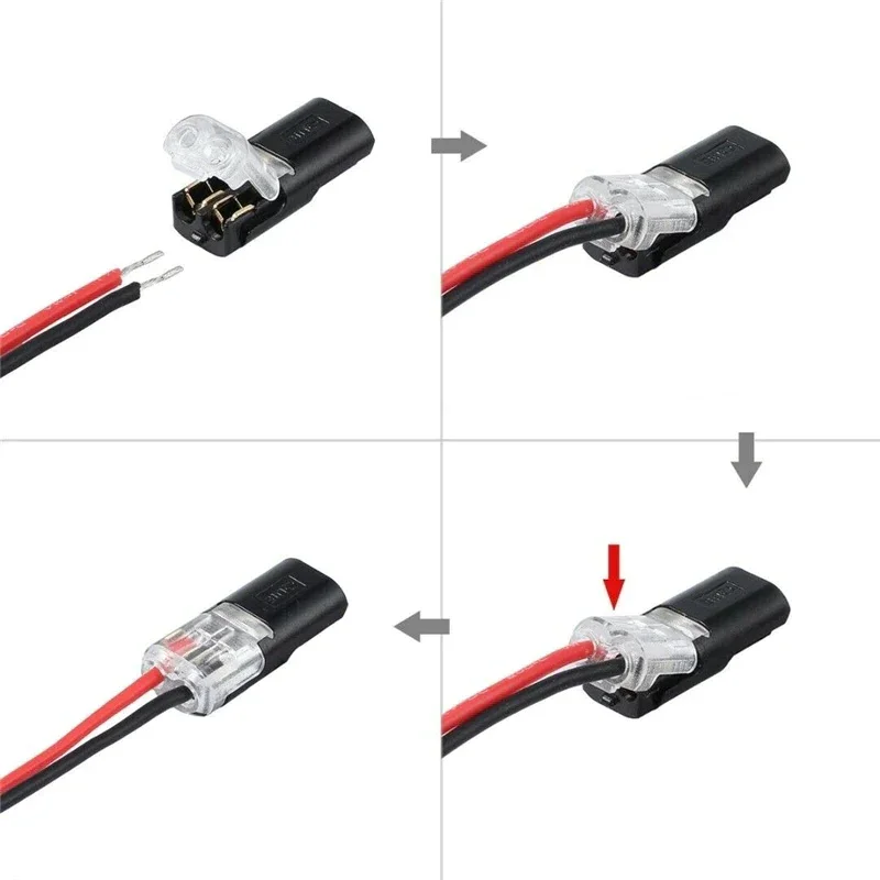Double-wire Plug-in Connector With Locking Buckle