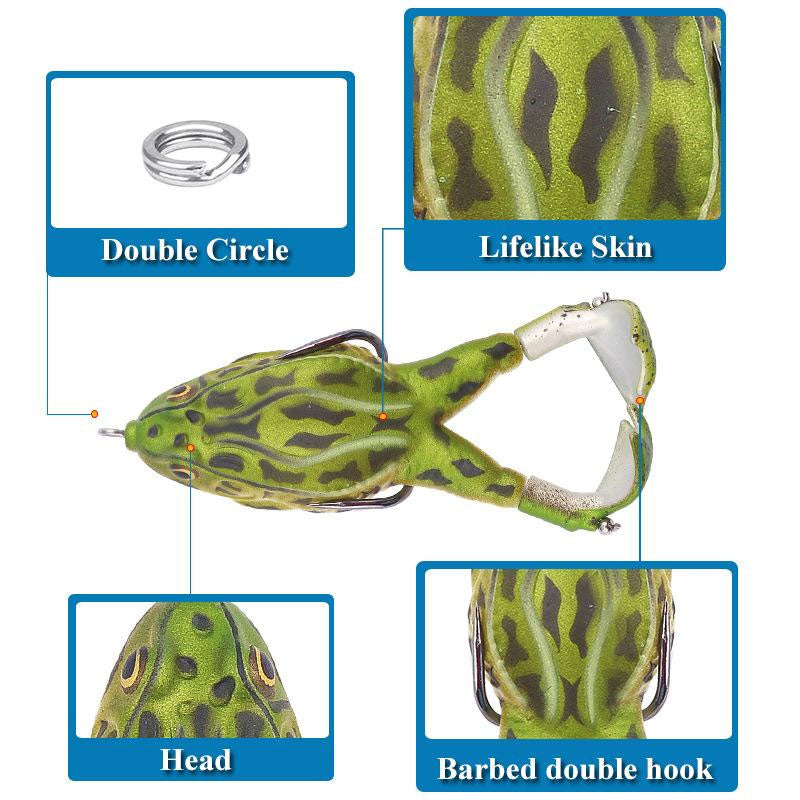 🎁Spring Cleaning Big Sale-50% OFF🐠Double Propeller Frog Soft Bait