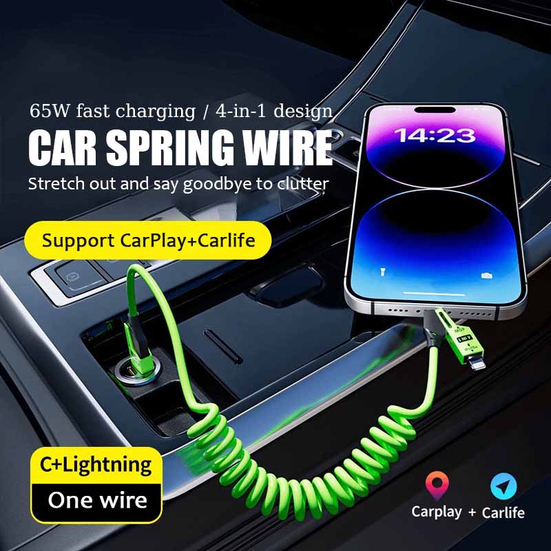 New Year HOT Sale - 49% OFF!-π₯4 in 1 Spring Fast Charging Cable