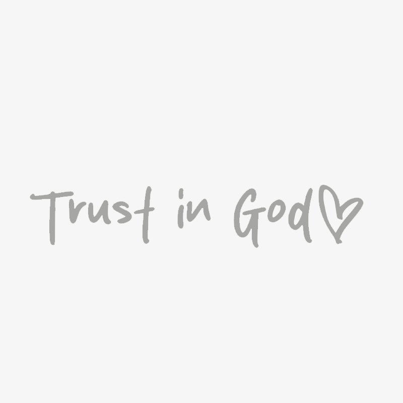 2pcs Trust in God Car Rearview Mirror Sticker, Car Rearview Mirror Decal, Inspirational Vinyl Sticker, Ideal Christian Gift