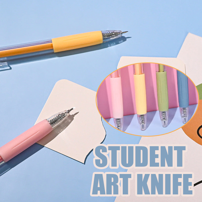 Morandi Color Cartoon Pattern Student Utility Knife(6 Pcs)