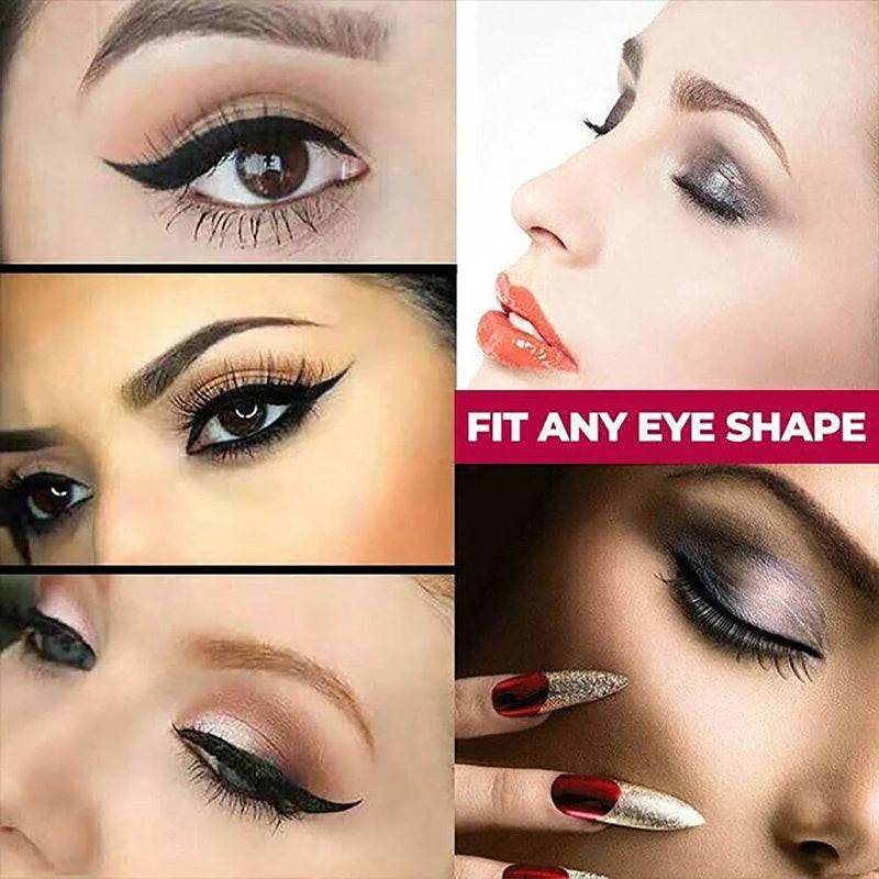Eyeshadow/eyeliner makeup template stickers