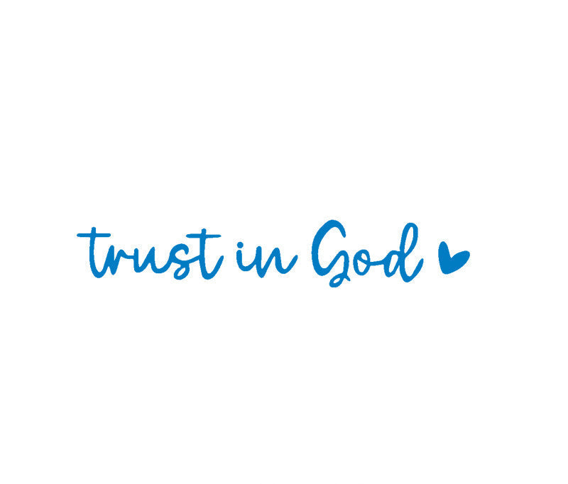 2pcs Trust in God Car Rearview Mirror Sticker, Car Rearview Mirror Decal, Inspirational Vinyl Sticker, Ideal Christian Gift