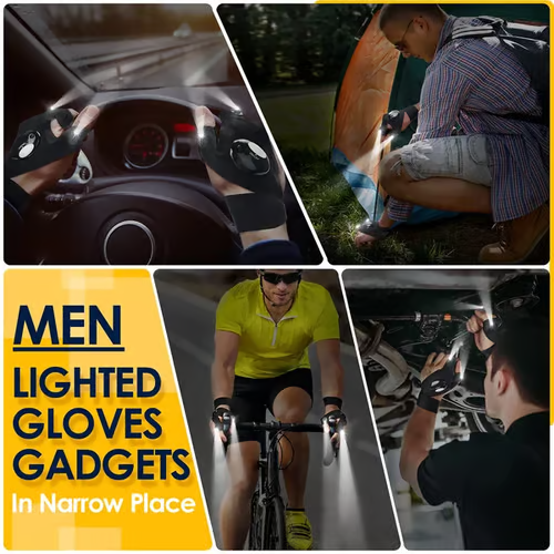 🎄Christmas Sales 49% OFF - LED Flashlight Waterproof Gloves🦈