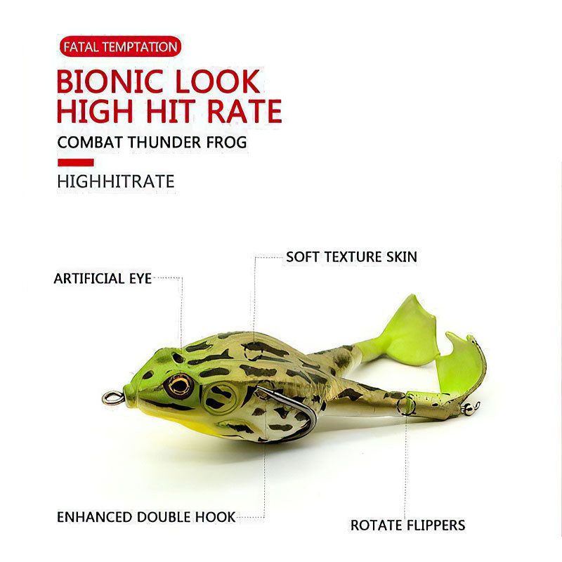 🎁Spring Cleaning Big Sale-50% OFF🐠Double Propeller Frog Soft Bait