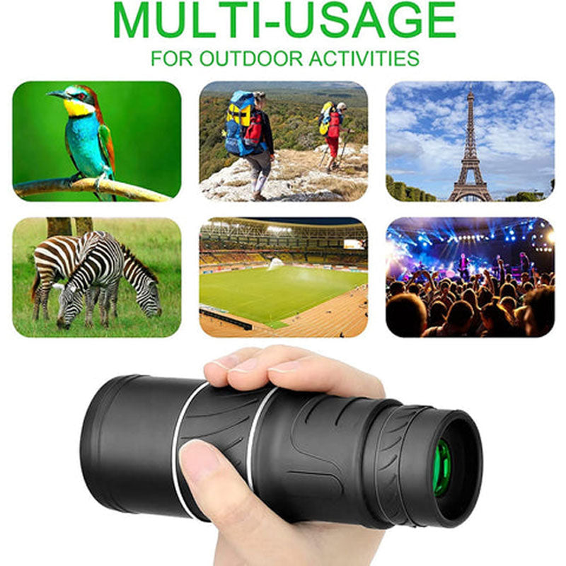 π 16x52 Monocular Telescope | High-Power Dual Focus Optical Zoom Scope π₯