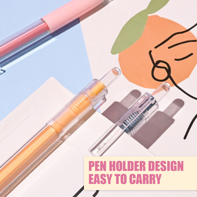 Morandi Color Cartoon Pattern Student Utility Knife(6 Pcs)
