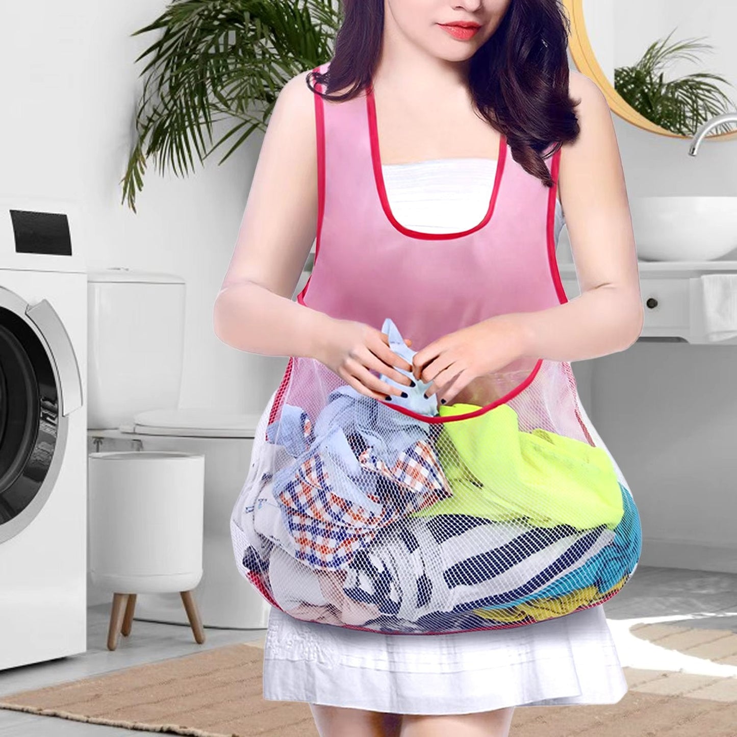 💃Laundry apron with pockets