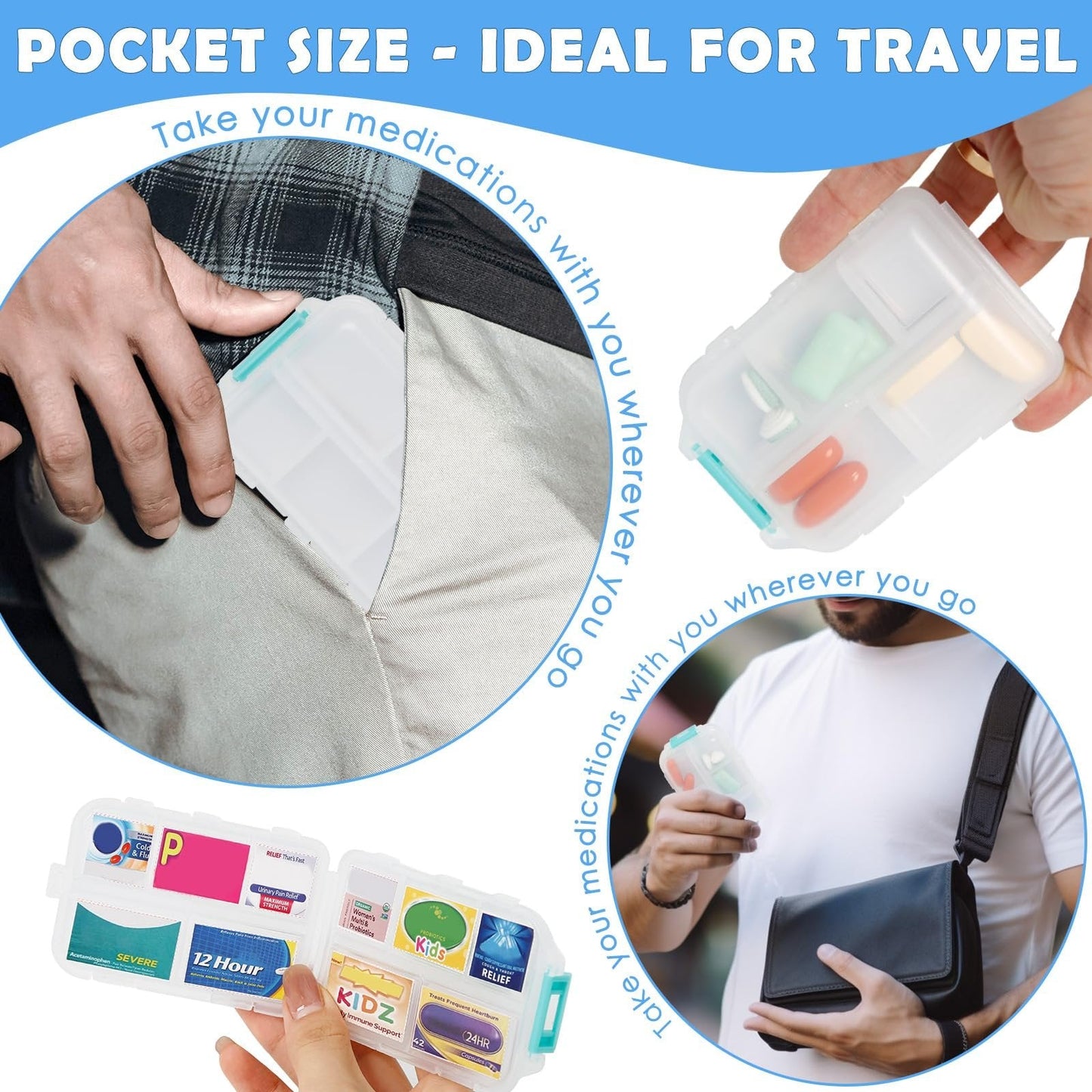 π₯147 Pcs Medicine Labels, DIY Mini Pill Case Labels(Travel Favorite!)
