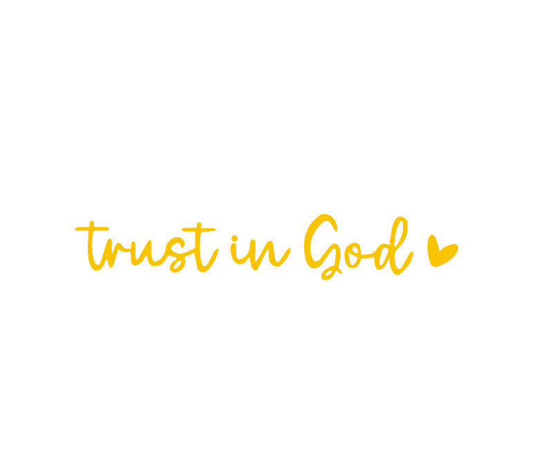 2pcs Trust in God Car Rearview Mirror Sticker, Car Rearview Mirror Decal, Inspirational Vinyl Sticker, Ideal Christian Gift
