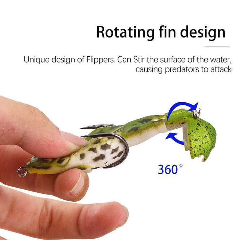 🎁Spring Cleaning Big Sale-50% OFF🐠Double Propeller Frog Soft Bait
