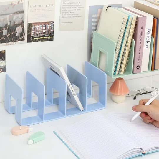 β¨Hot Sale π Book Organizer with 4 Compartments π
