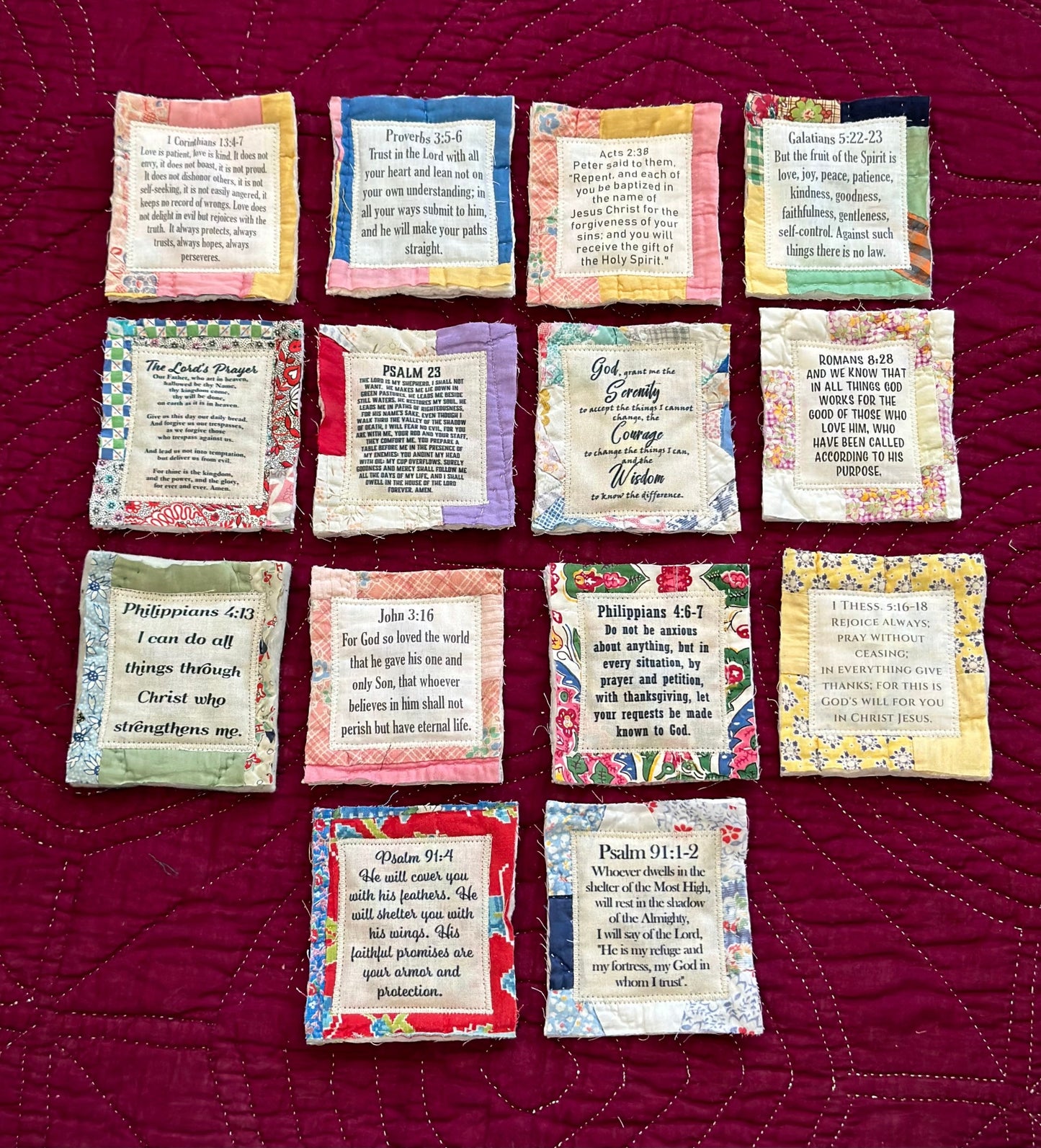 🎁Prayer Quilt with cross inside✝️