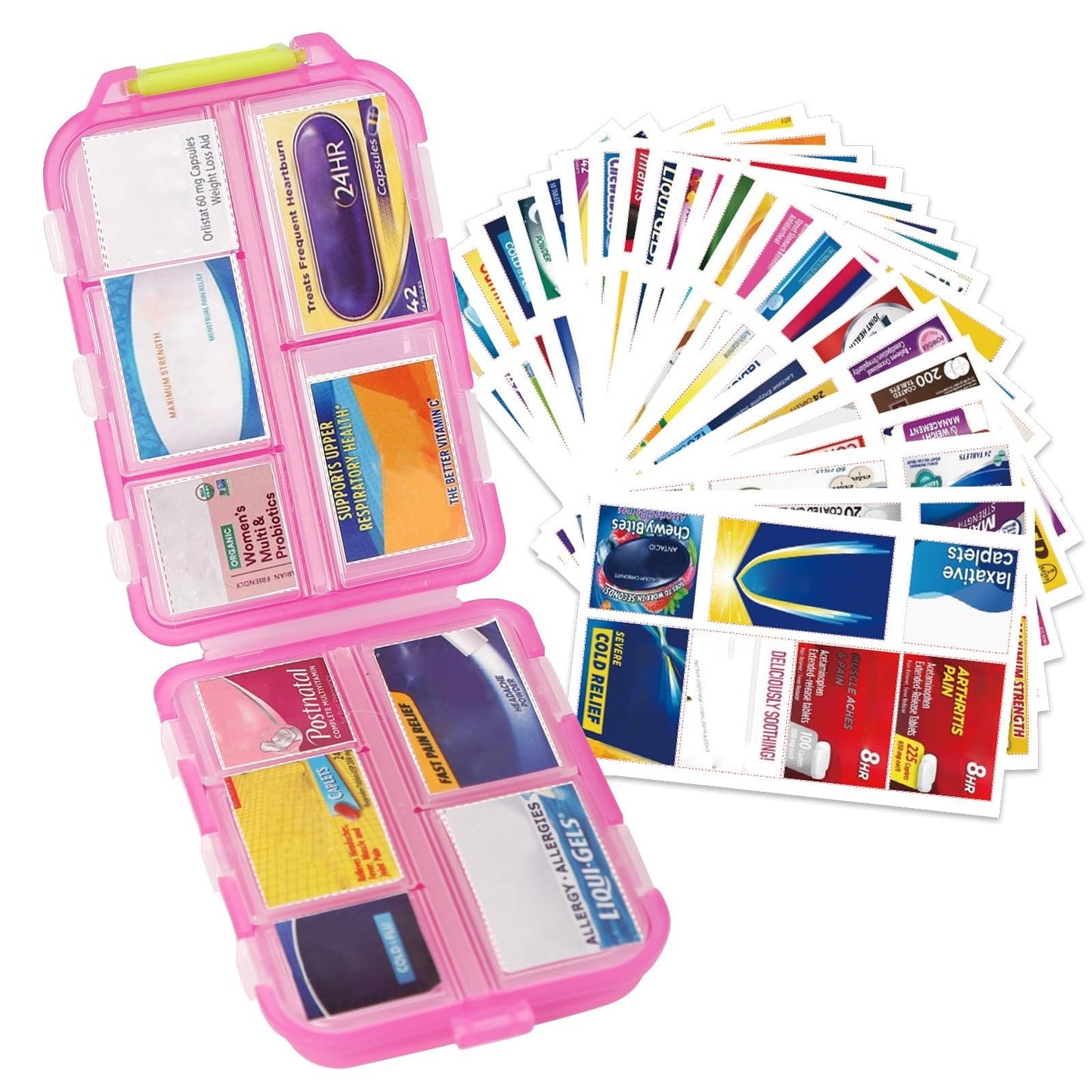 π₯147 Pcs Medicine Labels, DIY Mini Pill Case Labels(Travel Favorite!)