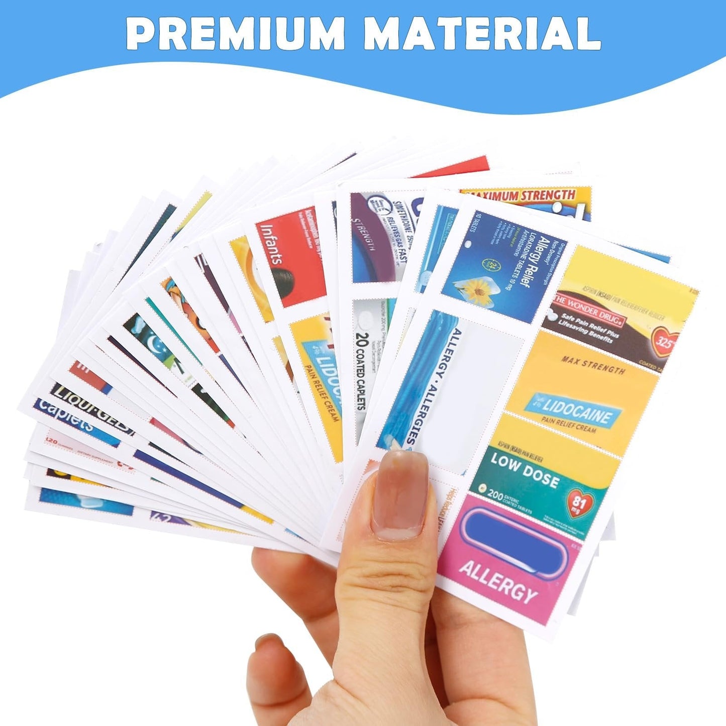 π₯147 Pcs Medicine Labels, DIY Mini Pill Case Labels(Travel Favorite!)