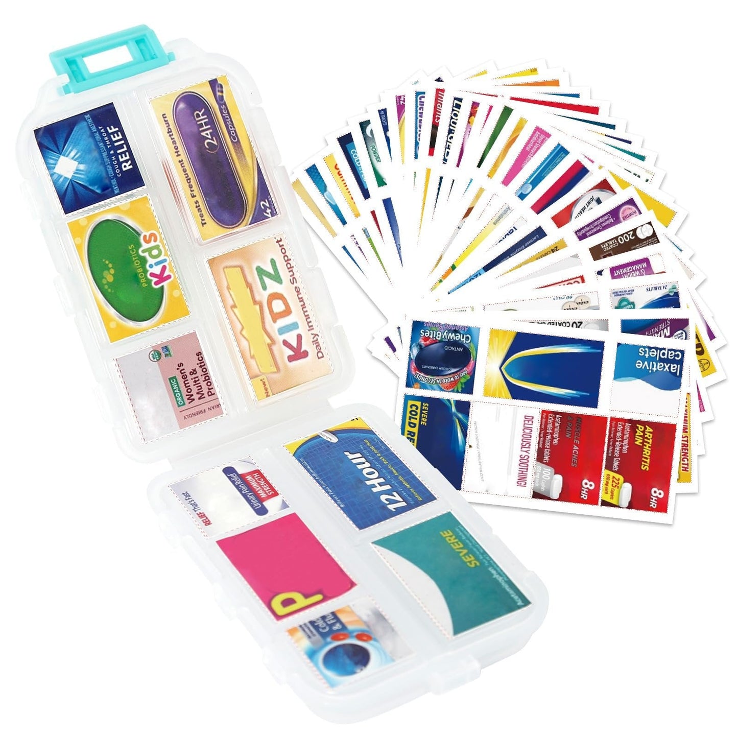 π₯147 Pcs Medicine Labels, DIY Mini Pill Case Labels(Travel Favorite!)