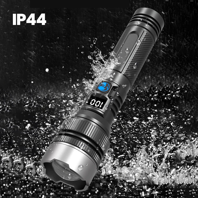 🔥Hot Sale🔥White Laser Flashlight with Zoom, Power Bank, and Digital Display