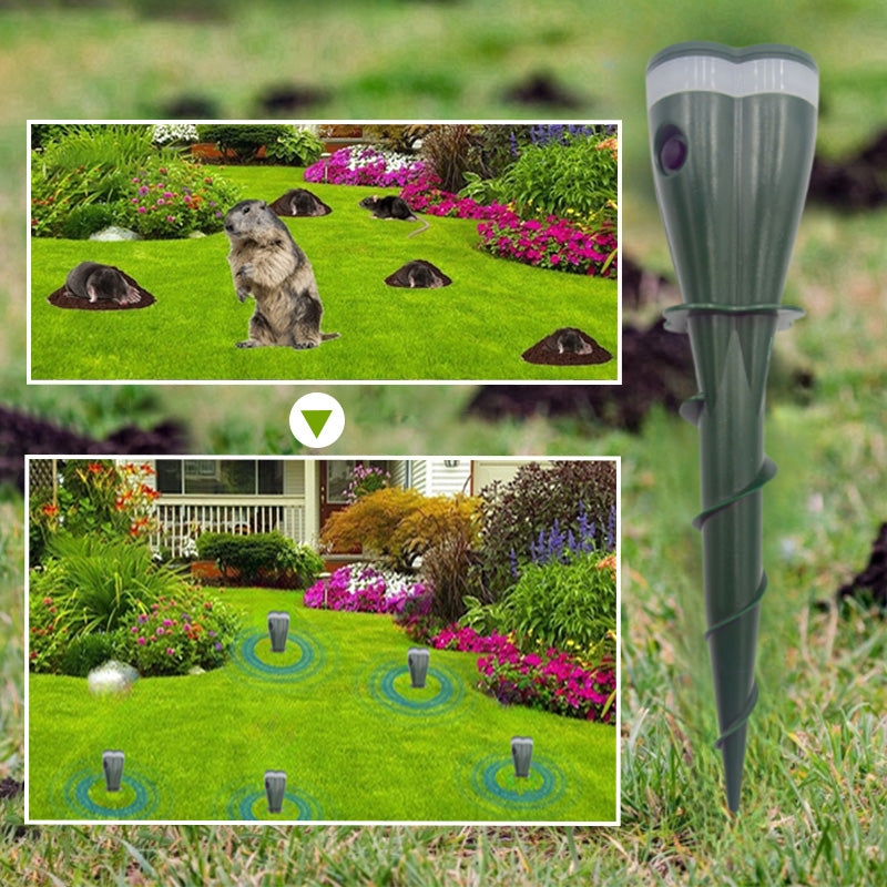 🌸Spring Sale 45% OFF🌸 Solar Powered Waterproof Screw Mole Repellent