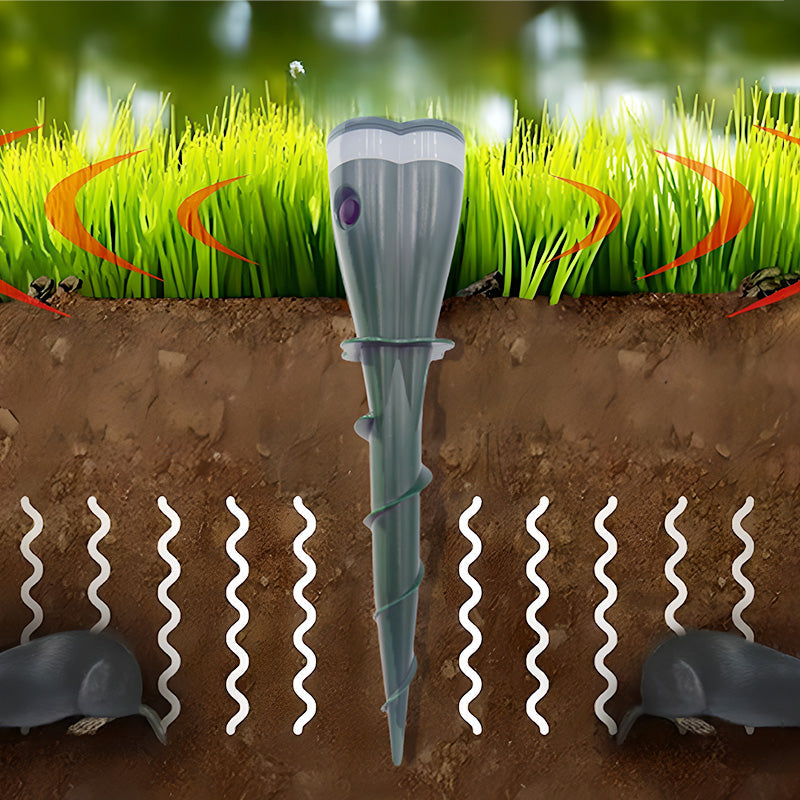 🌸Spring Sale 45% OFF🌸 Solar Powered Waterproof Screw Mole Repellent