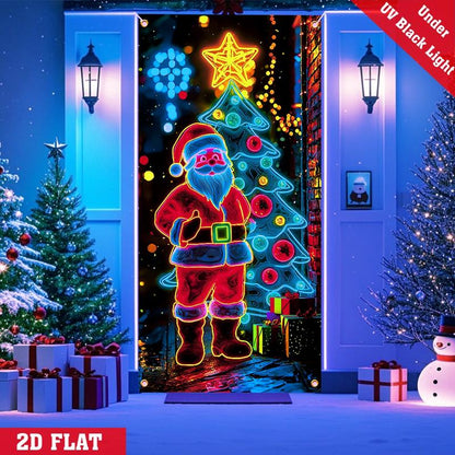 🏆Flash Sale⚡50K+ SOLD! Almost Gone-💥Fluorescent Christmas Door Cover Party Banner