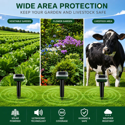 🌸HOT Sale 50% OFF☘️Solar Powered Waterproof Screw Mole Repellent