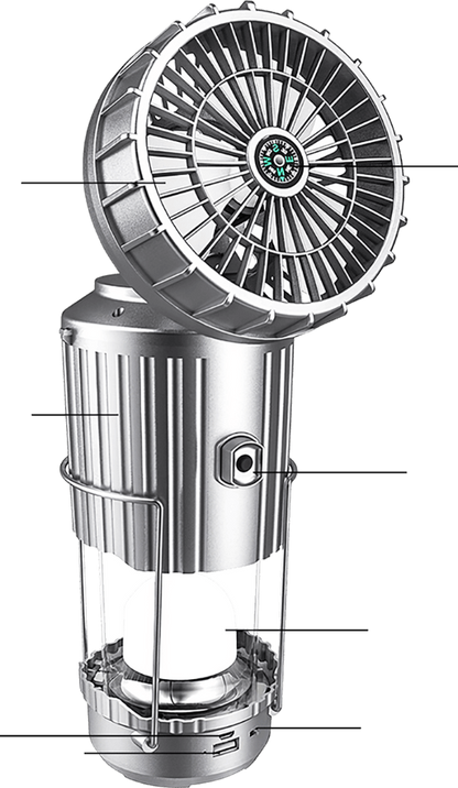 🔥🎁Hot Sale 50% OFF💡Portable LED Camping Lantern With Fan