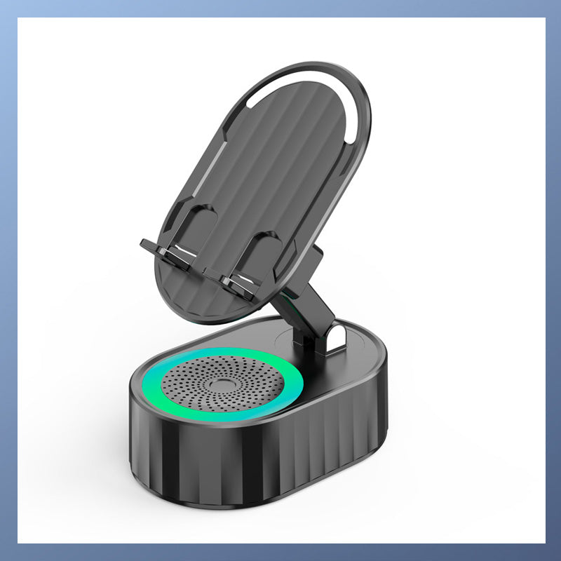 💥🔥2025 Upgraded Cell Phone Stand with Induction Speaker/Power Bank/Atmosphere Light