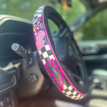 🤠Retro Western Cowboy Car Universal Steering Wheel Cover