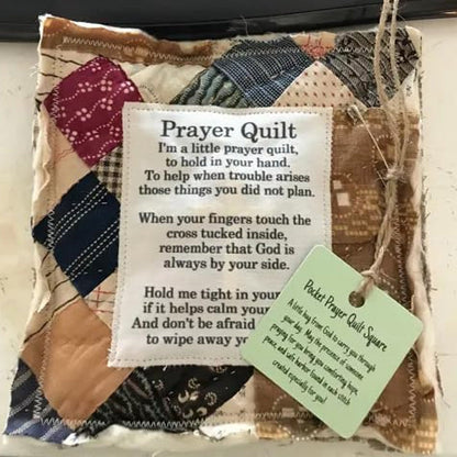 🎁Prayer Quilt with cross inside✝️