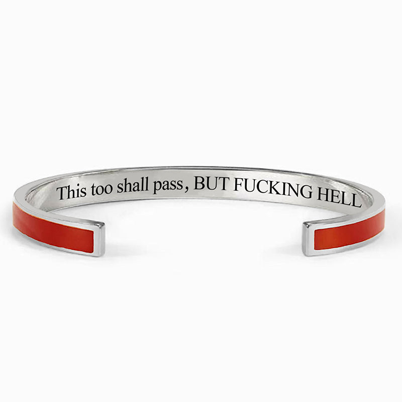 This Too Shall Pass Color Cuff Bracelet