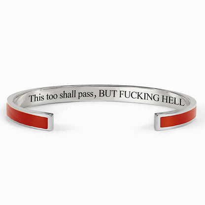 This Too Shall Pass Color Cuff Bracelet