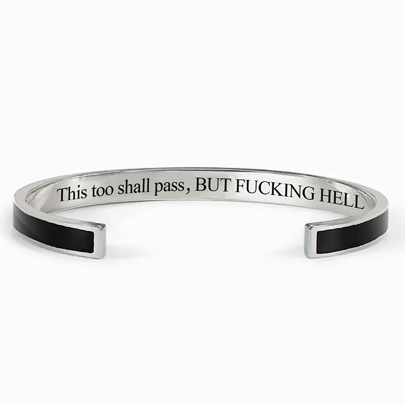 This Too Shall Pass Color Cuff Bracelet