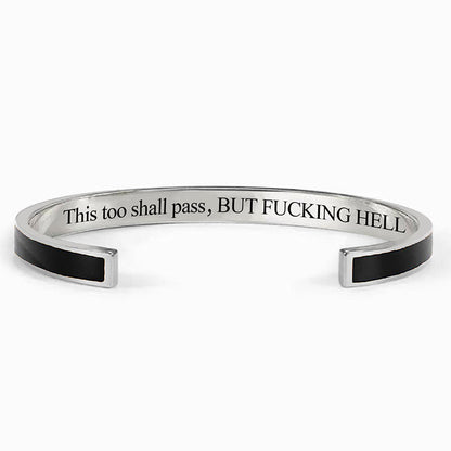 This Too Shall Pass Color Cuff Bracelet