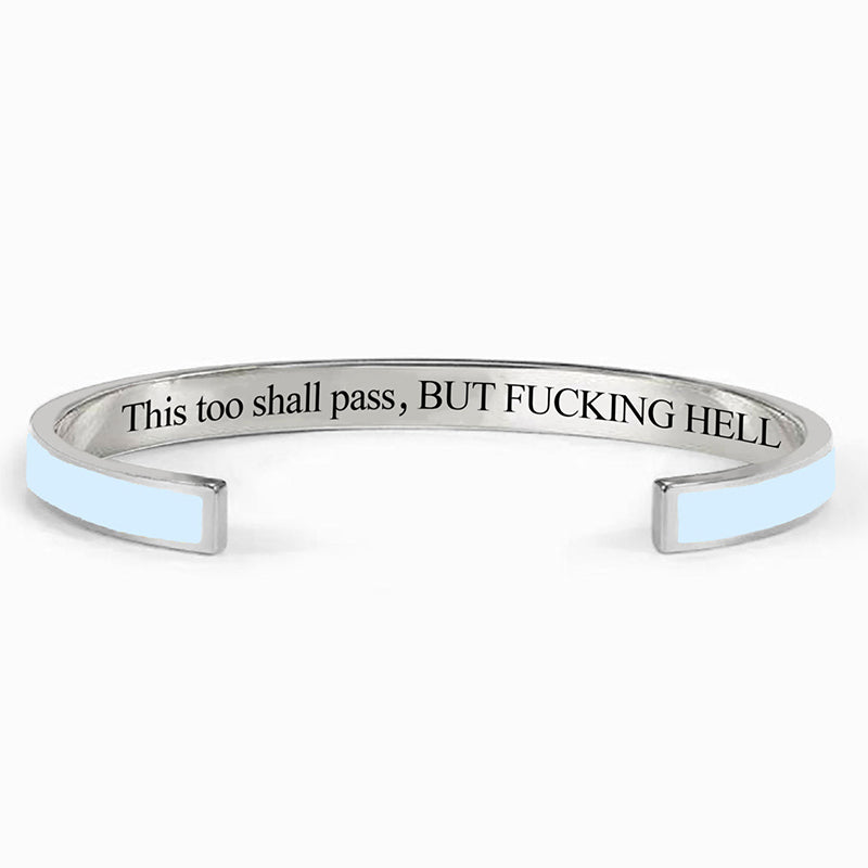 This Too Shall Pass Color Cuff Bracelet