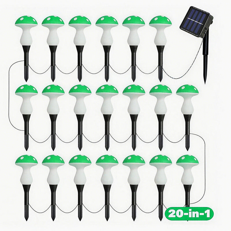 LED Solar Mushroom Lights for Garden Courtyards