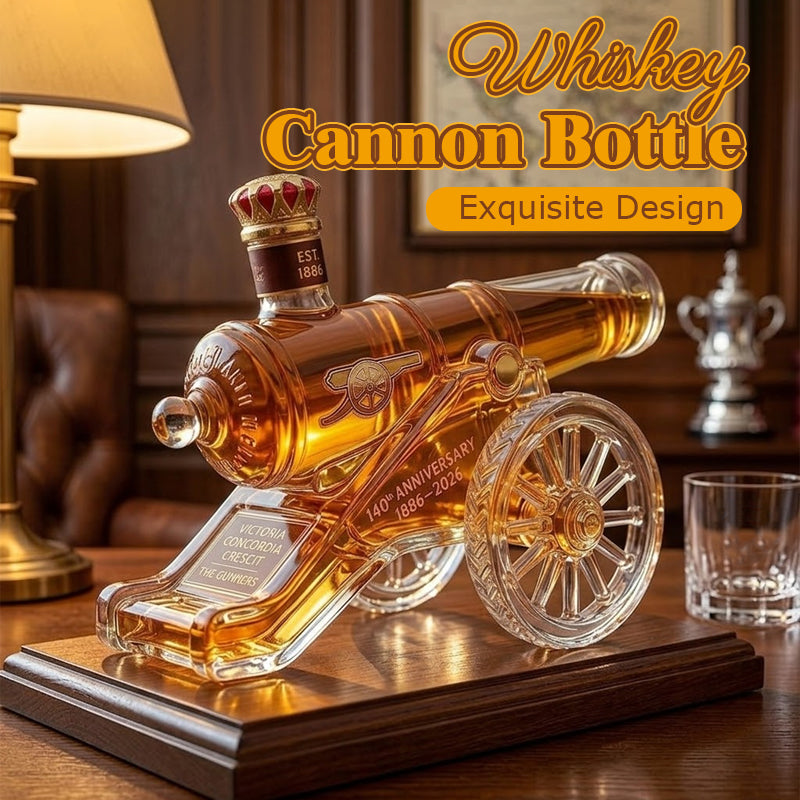 Whiskey Cannon Bottle Creative Cannon Shaped Decanter