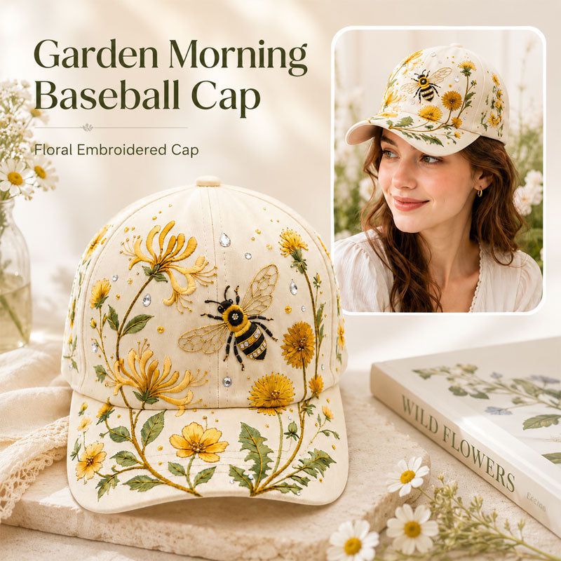🌼🐝 Garden Morning Baseball Cap