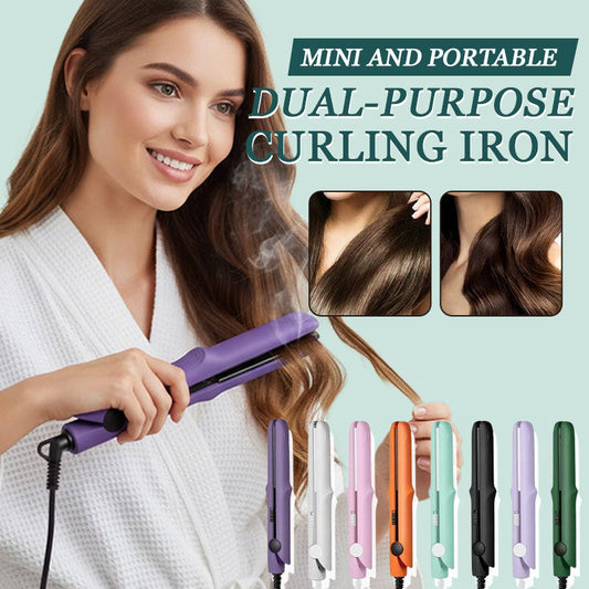 💖 Mini 2-in-1 Hair Straightener & Curler | Style Anytime, Shine Everywhere 💖