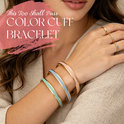 This Too Shall Pass Color Cuff Bracelet